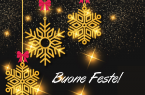 Festività Natalizie: saremo in vacanza il 24/12 e dal 29/12 al 09/01/22