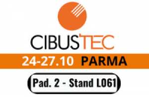 Dal 24 al 27 ottobre ti aspettiamo alla fiera Cibus Tec. Non mancare!